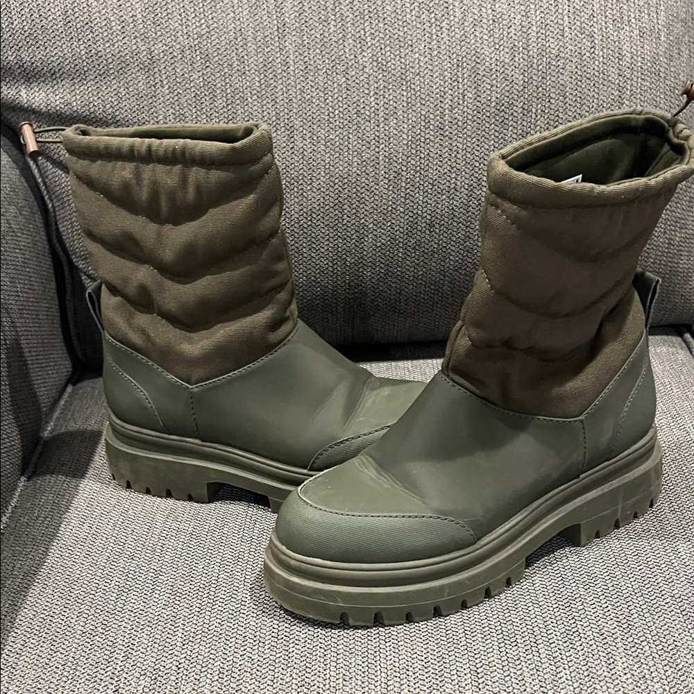 Olive Green Women's Boots